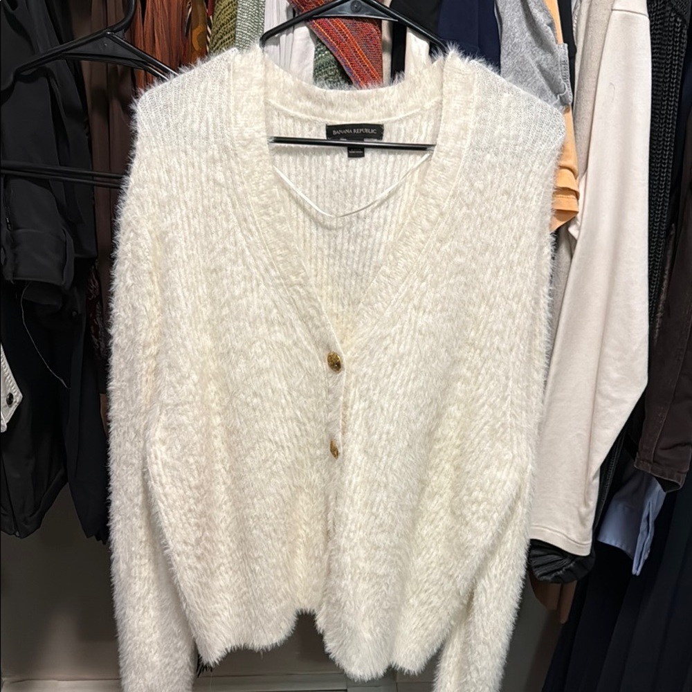 Banana Republic Women's White Sweater